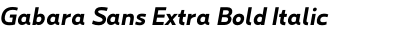 Gabara Sans Extra Bold Italic